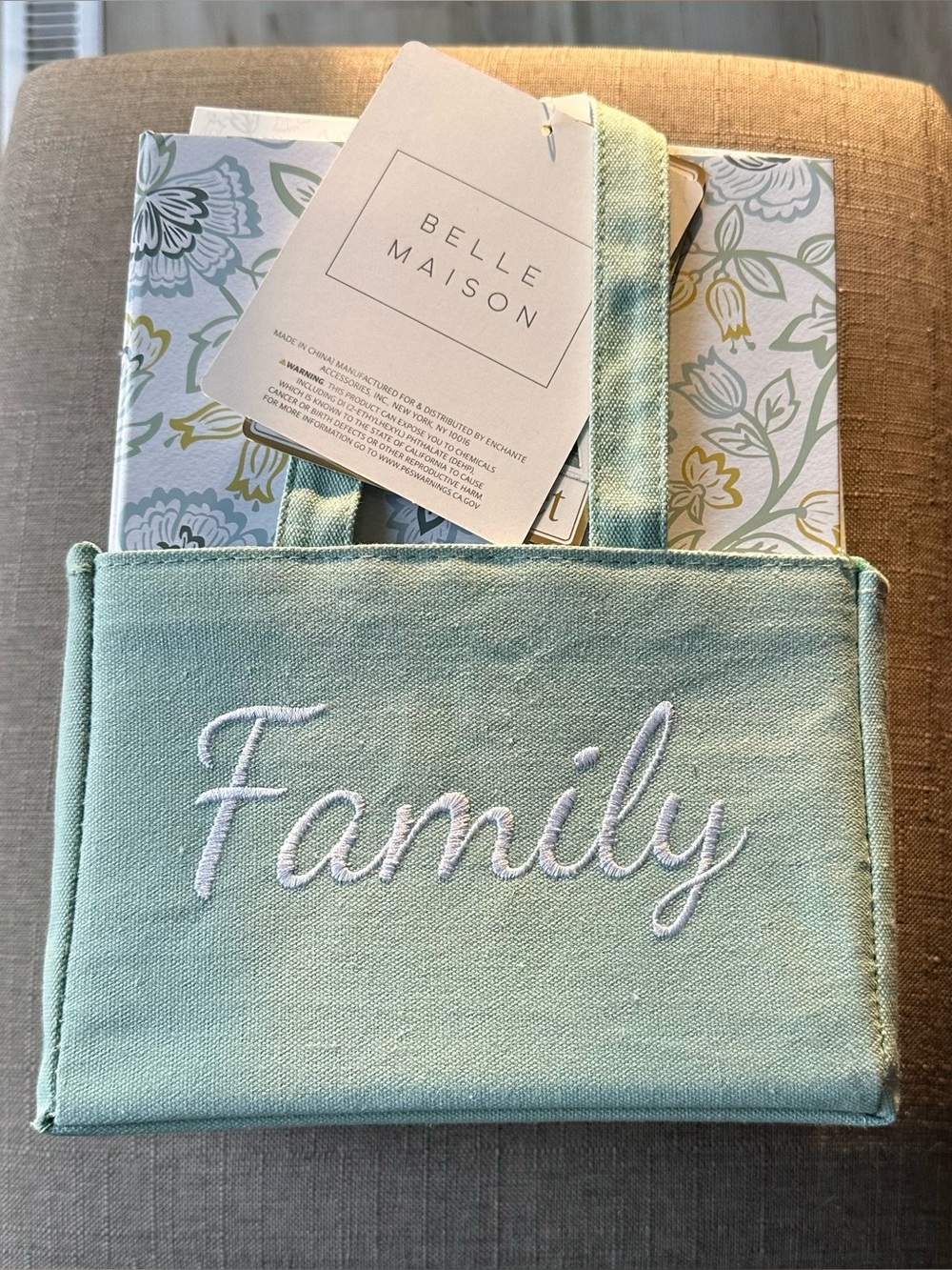 Embroidered Mini Tote and Photo Albums